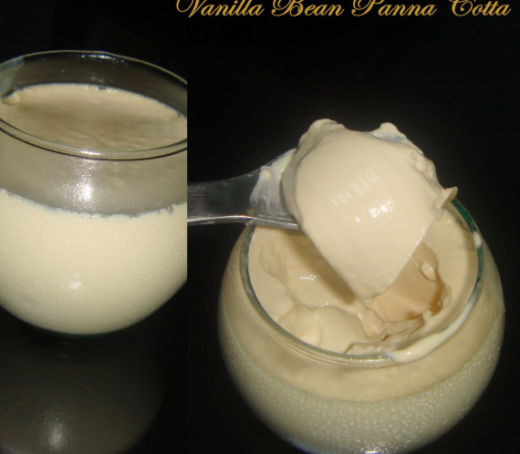 vanila bean panna cotta
