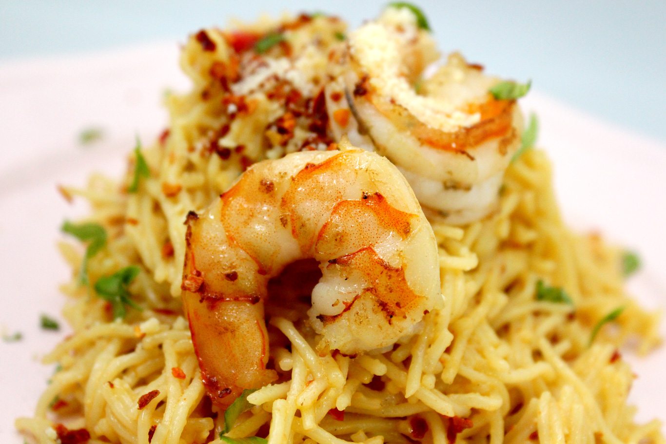 Angel Hair Aglio Olio with Shrimps Angel Hair Aglio Olio with Shrimps