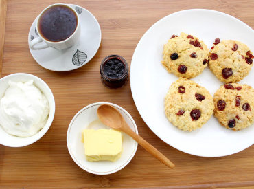 Cranberry Cream Scones