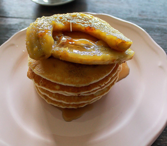 Gordon's Buttermilk Pancakes with Caramelized Bananas