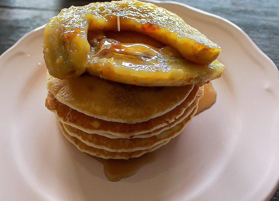 Gordon's Buttermilk Pancakes with Caramelized Bananas