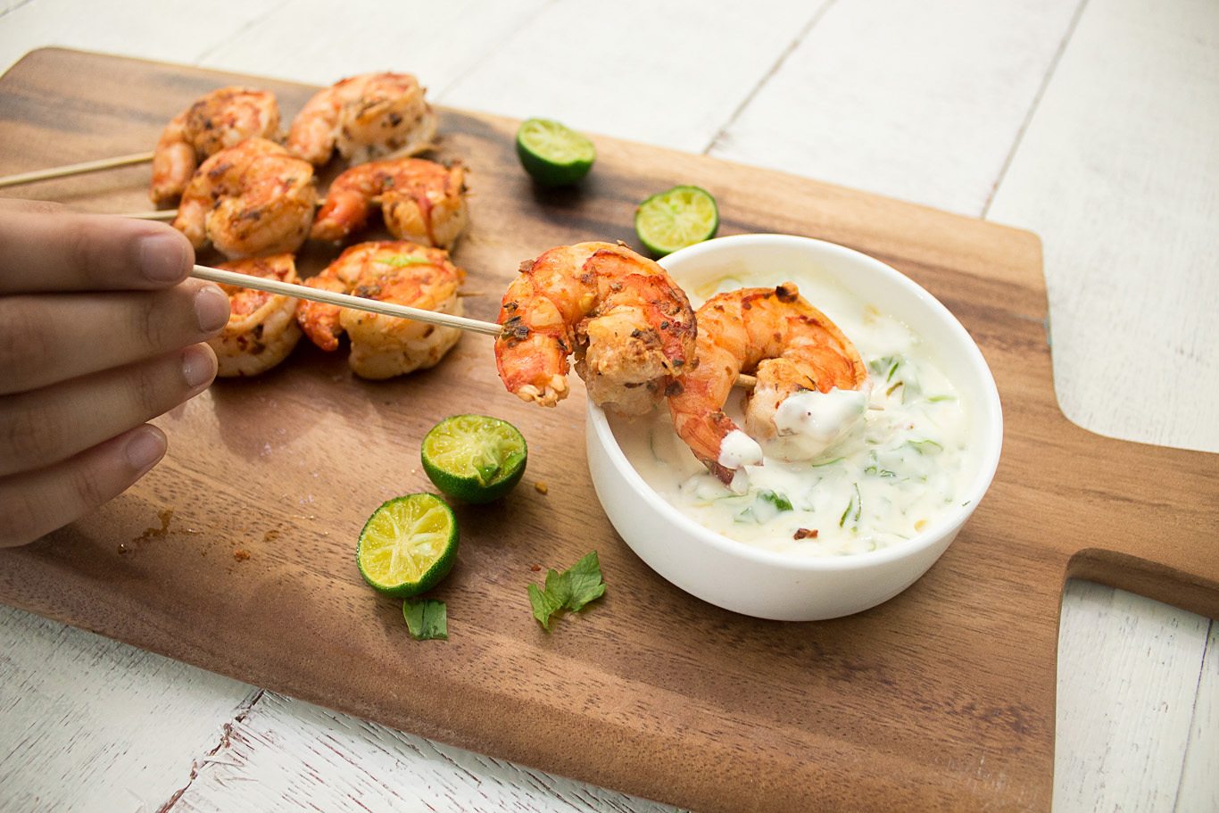 Barbecued Garlic and Chilli Prawns
