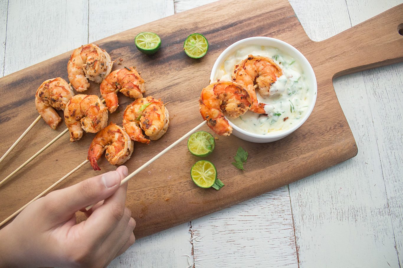Barbecued Garlic and Chilli Prawns