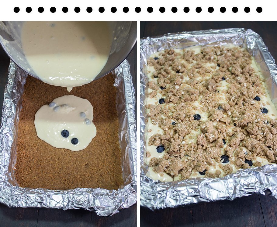 Blueberry Cheesecake Squares