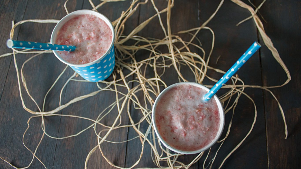 Watermelon and Soy Milk Smoothie