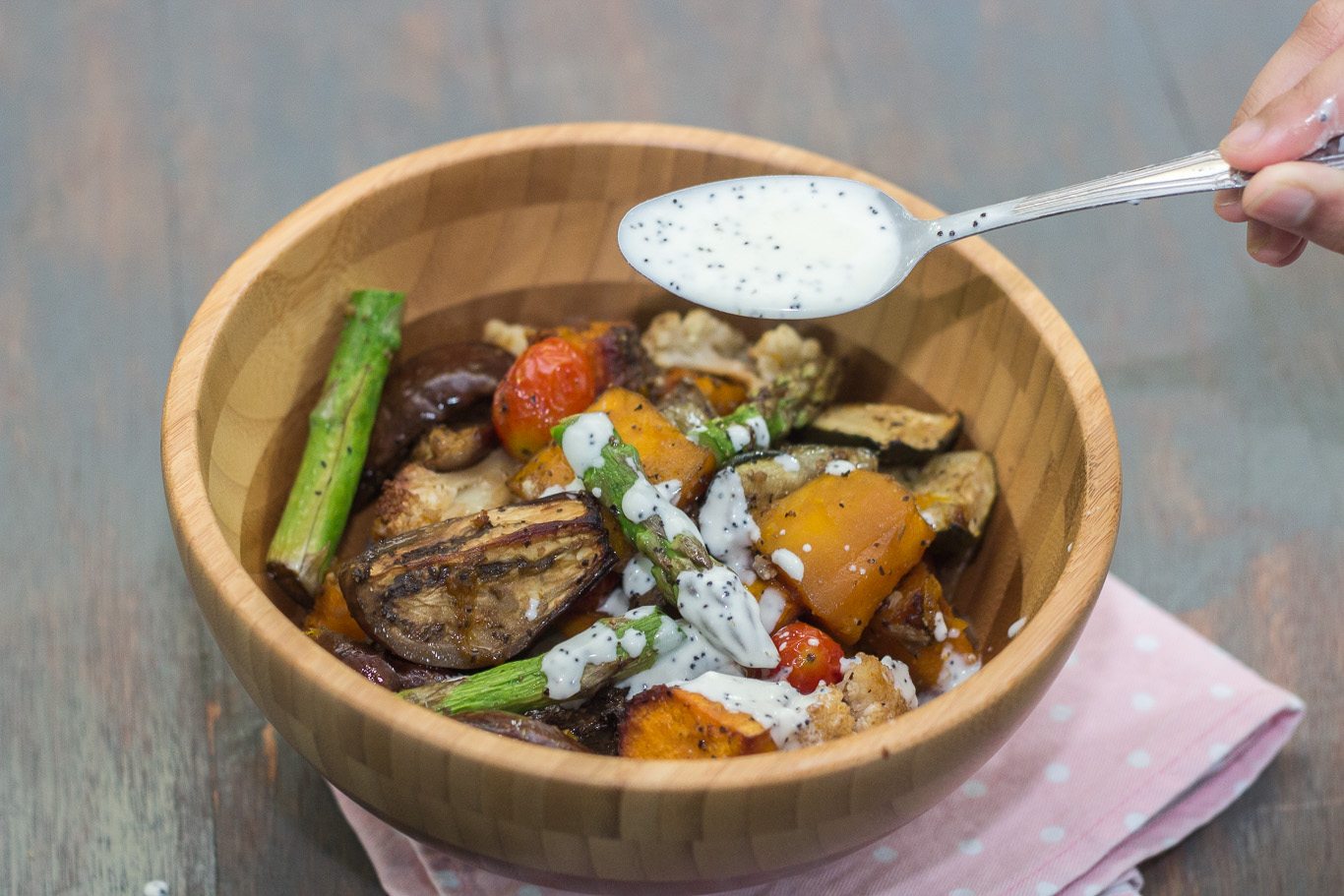 Warm Roasted Vegetable Salad