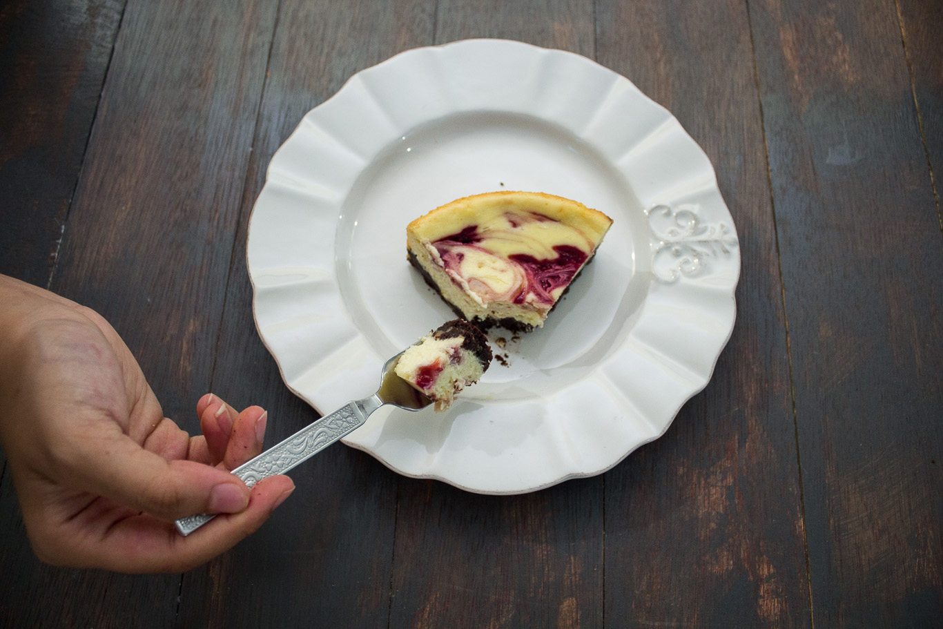 White Chocolate Raspberry Cheesecake