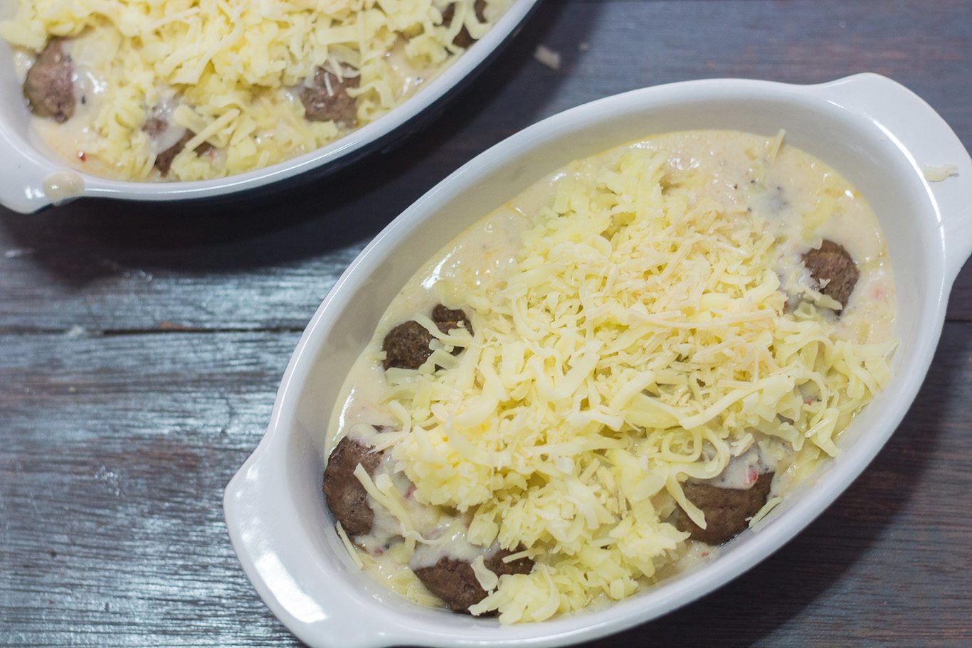 Baked Meatballs in Creamy Sauce