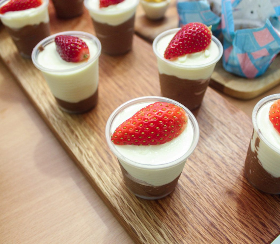 White and Dark Chocolate Mousse