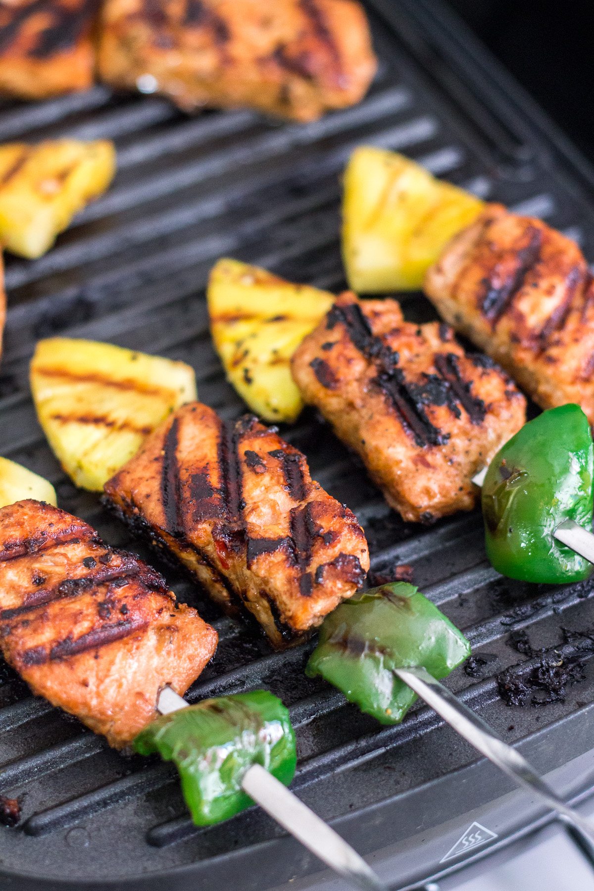 Grilled Salmon Kebabs