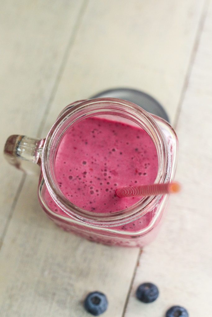 Raspberry Blueberry Banana Smoothie