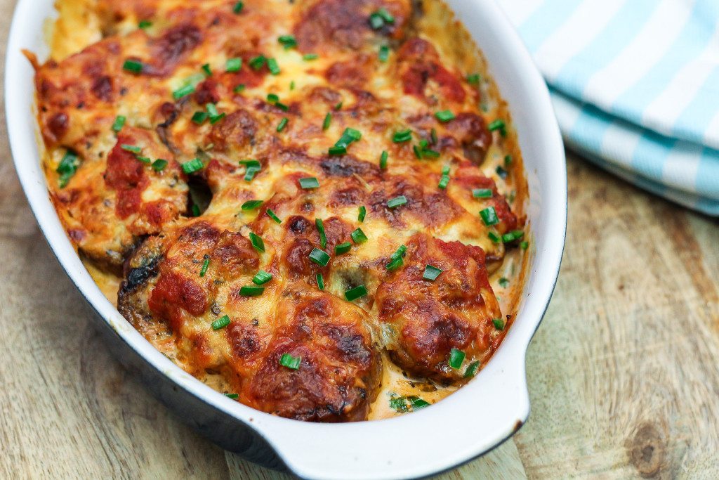 Delicious Cheesy Eggplant Gratin