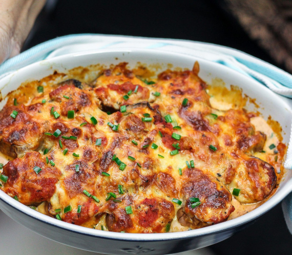 Delicious Cheesy Eggplant Gratin