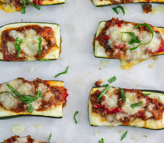 Bolognese Stuffed Zucchini