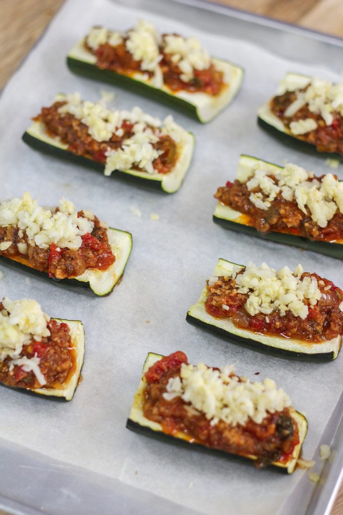 Bolognese Stuffed Zucchini