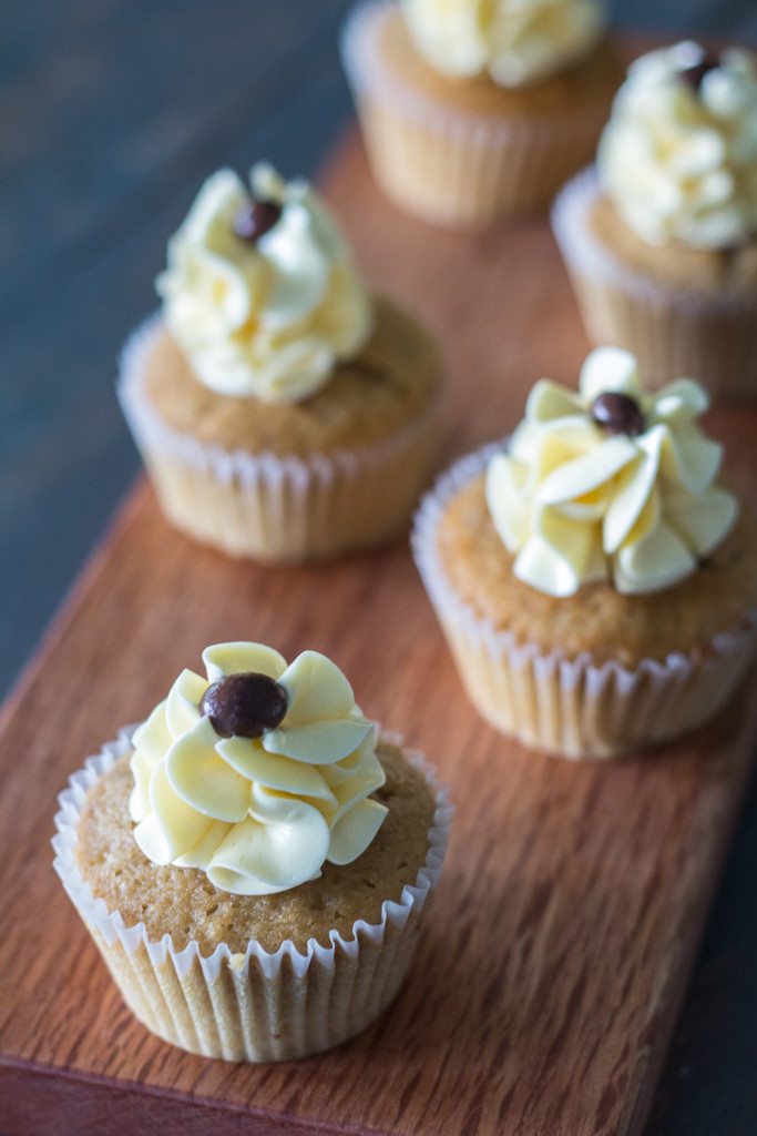Espresso Cupcakes with Swiss Meringue Buttercream Frosting