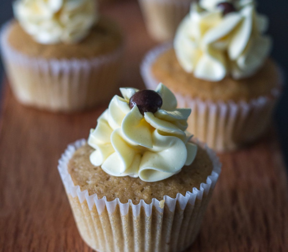 Espresso Cupcakes with Swiss Meringue Buttercream Frosting