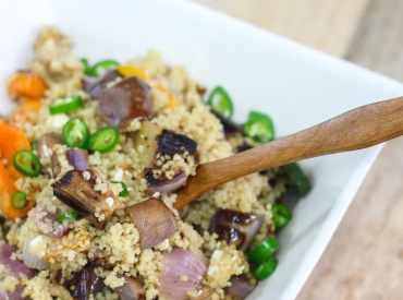 Lemon Couscous with Grilled Vegetable Salad