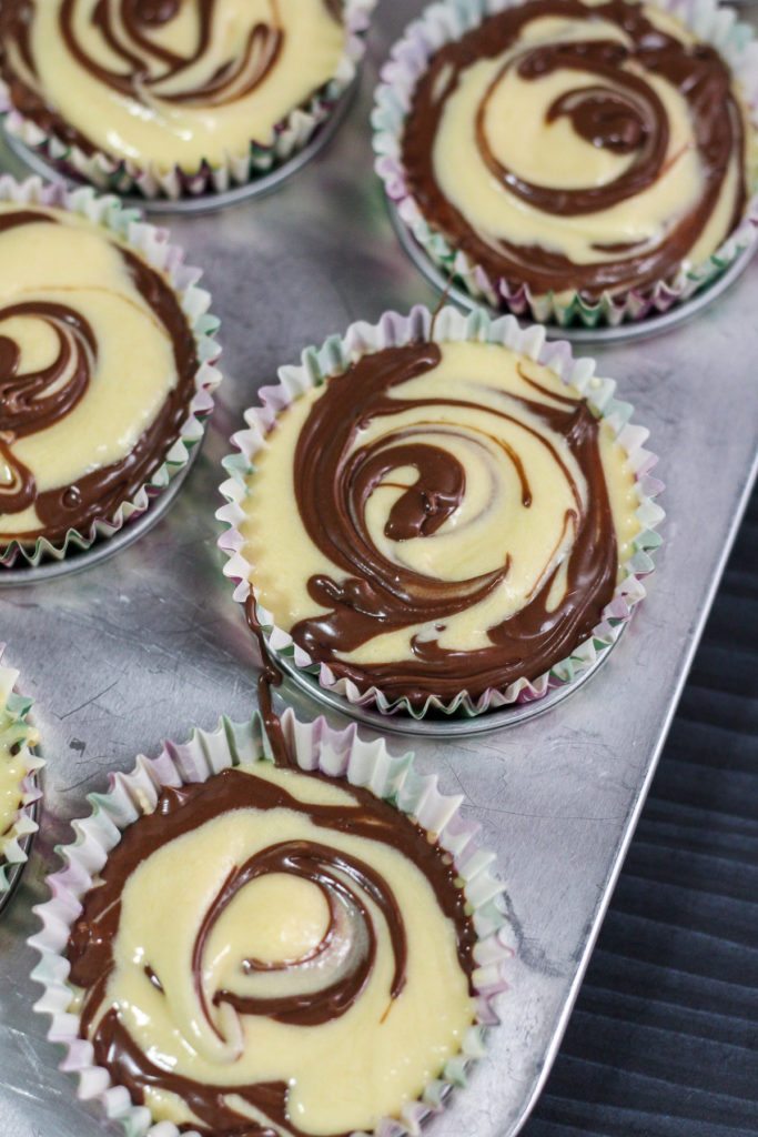 Nutella Swirl Cupcakes