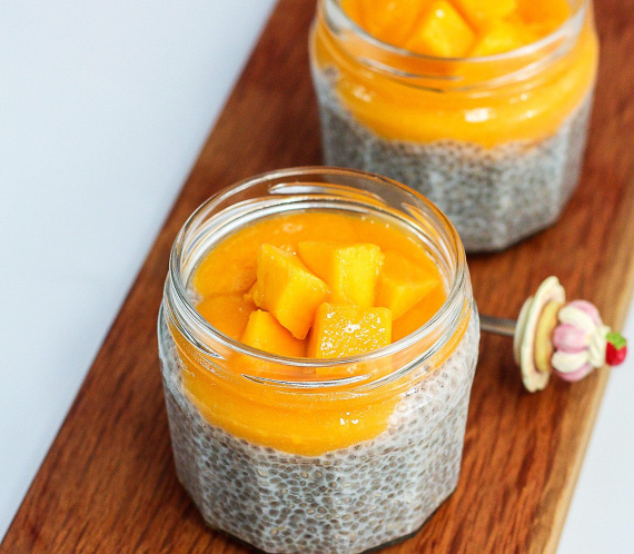 Delicious Mango and Coconut Chia Pudding