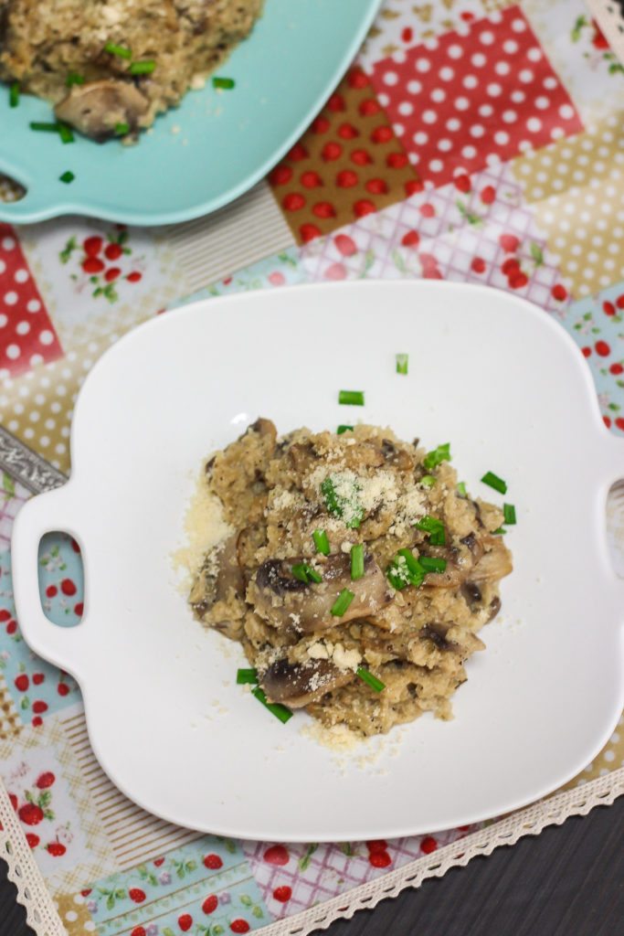 Gluten Free Cauliflower Mushroom Risotto