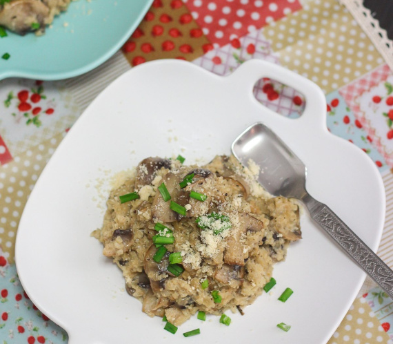 Gluten Free Cauliflower Mushroom Risotto