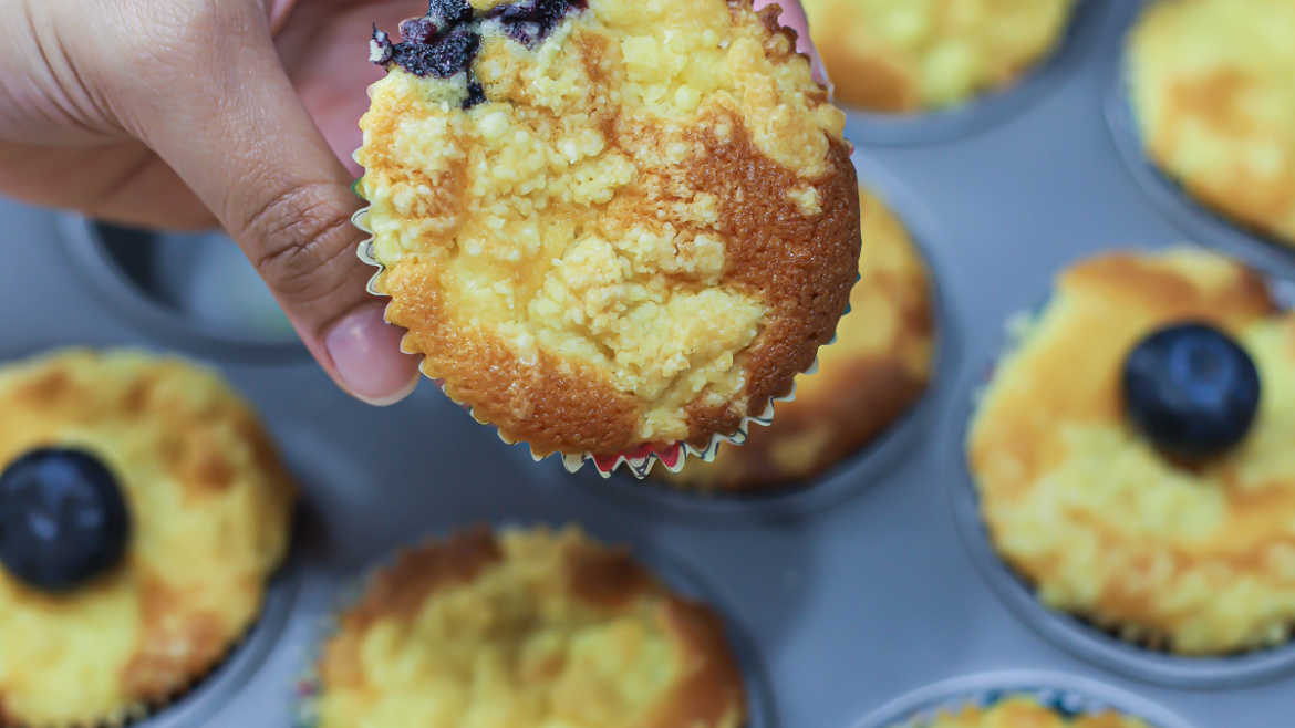 Blueberry Cream Cheese Muffins