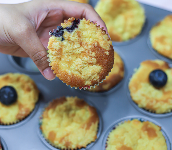 Blueberry Cream Cheese Muffins