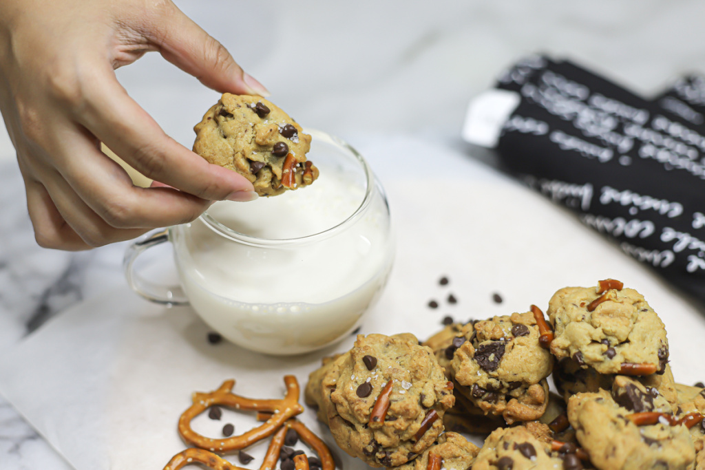  Salted Pretzel Chocolate Chip Cookies