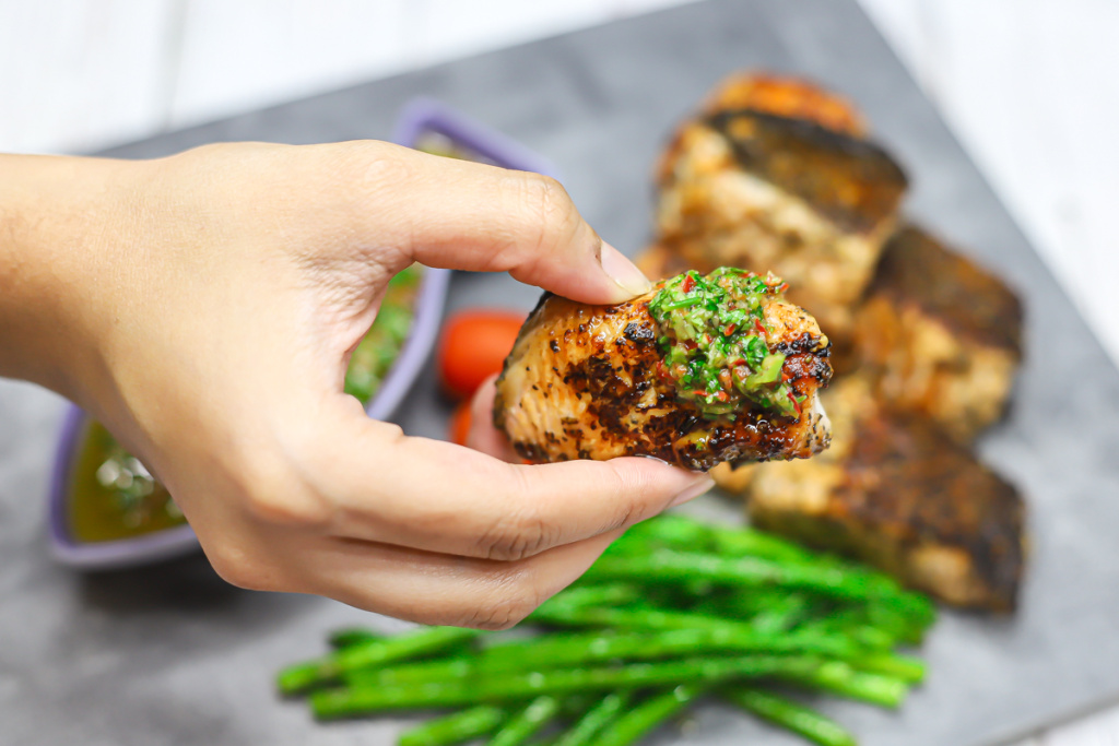 Salmon with Chimichurri Sauce