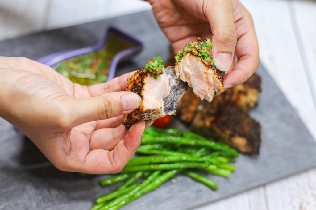 Salmon with Chimichurri Sauce