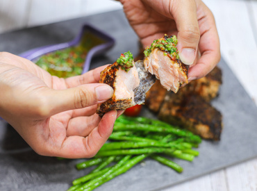 Salmon with Chimichurri Sauce