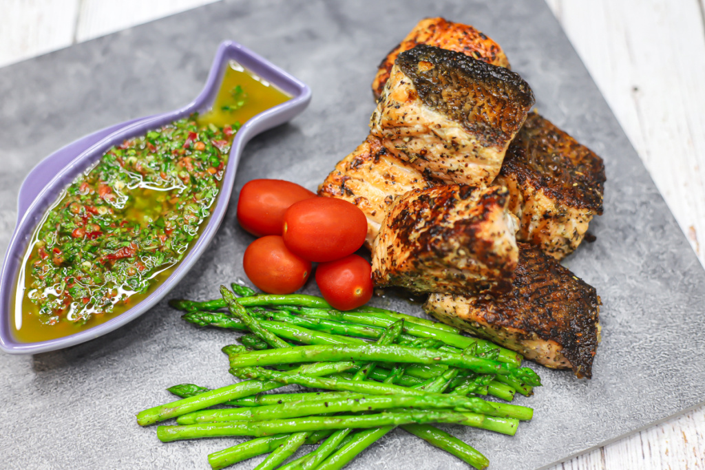 Salmon with Chimichurri Sauce