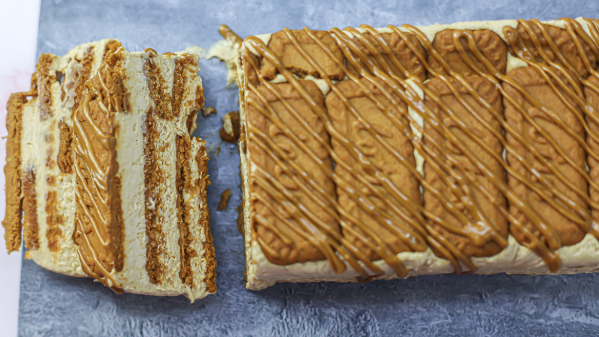 3-Ingredient Biscoff Icebox Cake
