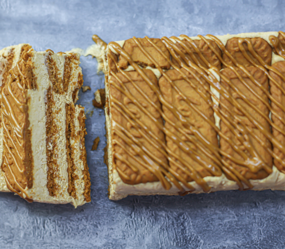 3-Ingredient Biscoff Icebox Cake