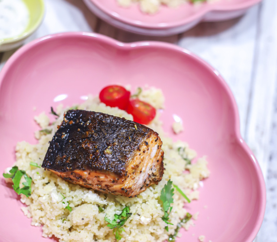 Salmon with Lemon Couscous