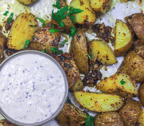 Lemon Parmesan Roasted Potatoes