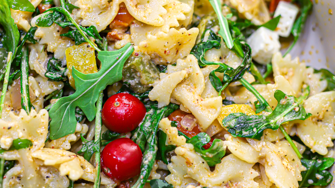 Easy Farfalle Veggie Pasta