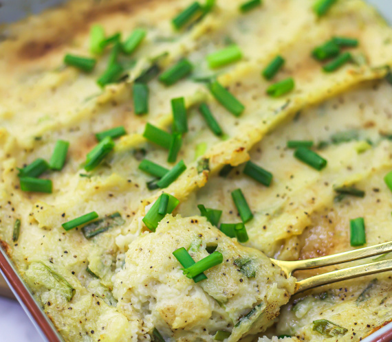 BROWN BUTTER MASHED POTATO BAKE
