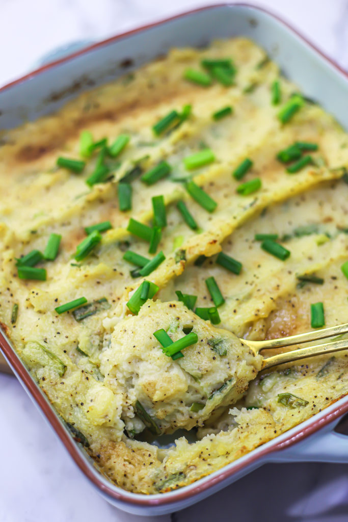 BROWN BUTTER MASHED POTATO BAKE