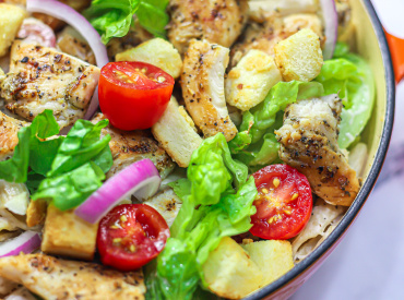 Chicken caesar pasta salad