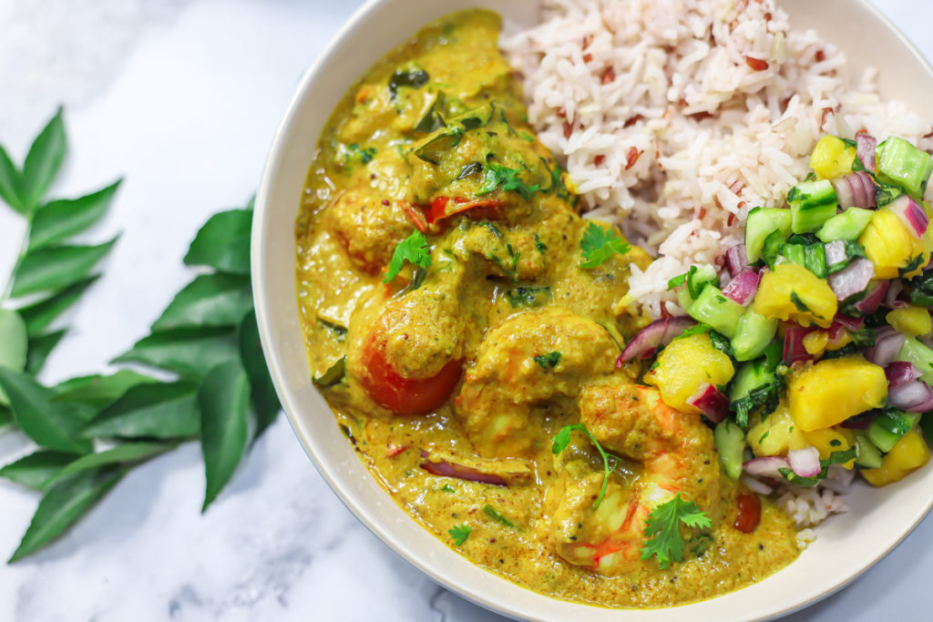 Kerala Coconut Prawn Curry