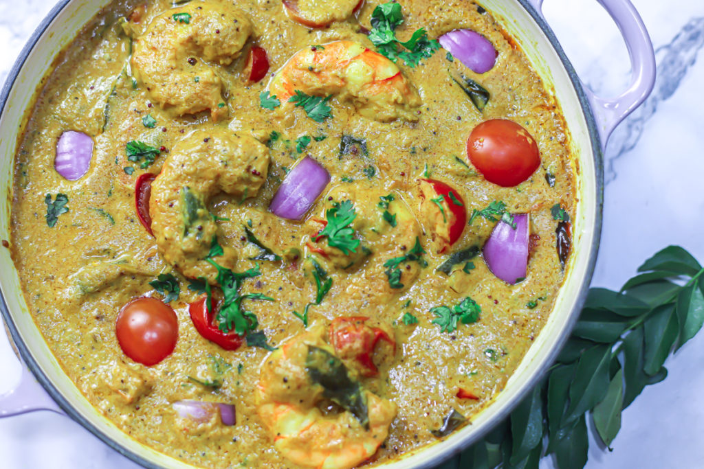 Kerala Coconut Prawn Curry