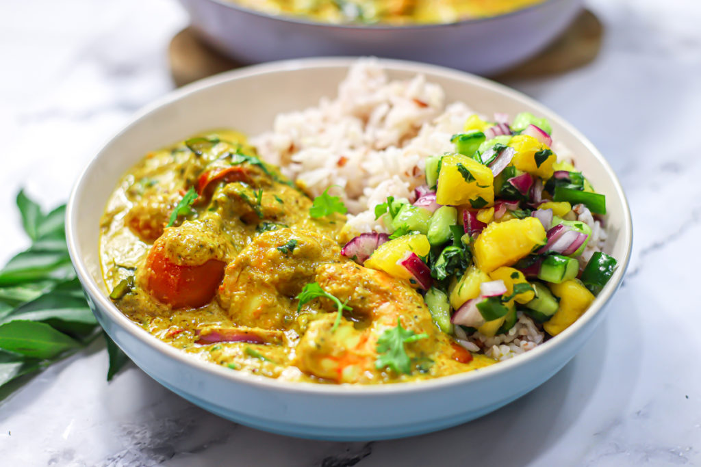 Kerala Coconut Prawn Curry