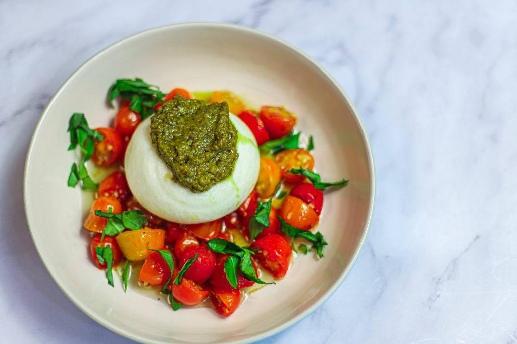 Roasted Tomatoes with Burrata